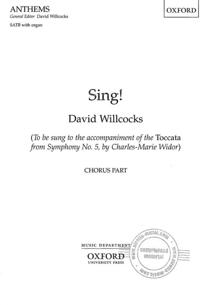 Tiskani izdelki Sing! DAVID WILLCOCKS
