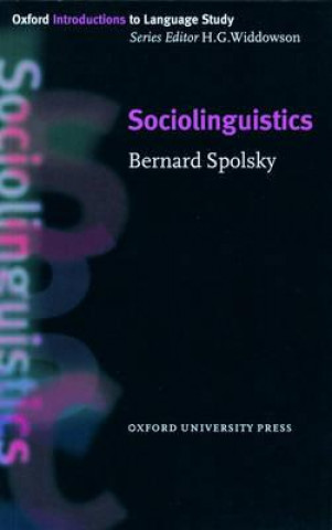 Book Sociolinguistics Bernard Spolsky