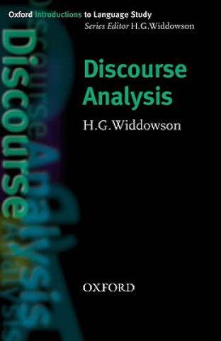 Kniha Discourse Analysis Widdowson