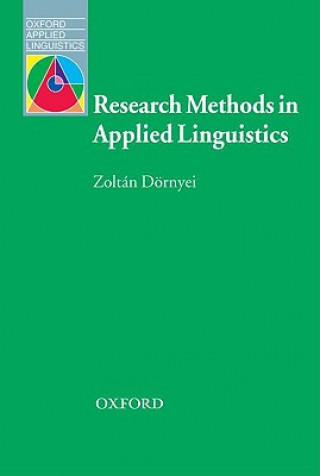 Könyv Research Methods in Applied Linguistics Zoltan Dornyei