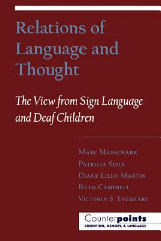 Carte Relations of Language and Thought Marc Marschark