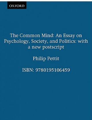 Könyv Common Mind Philip Pettit