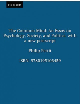 Carte Common Mind Philip Pettit