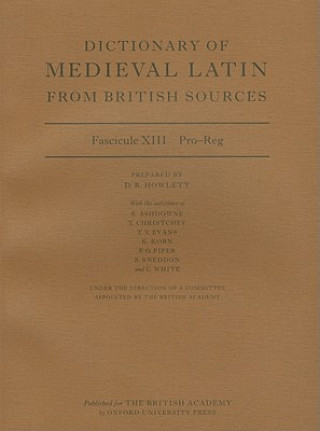 Könyv Dictionary of Medieval Latin from British Sources David Howlett