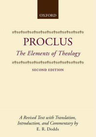 Kniha Elements of Theology Eric Robertson Dodds