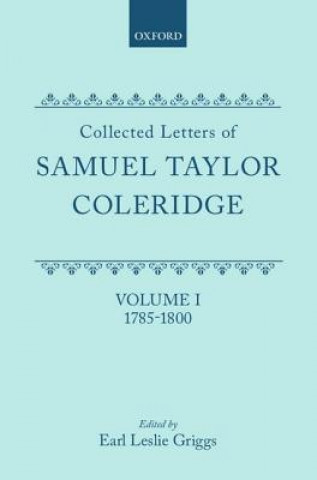 Carte Collected Letters of Samuel Taylor Coleridge Coleridge