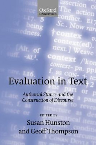 Libro Evaluation in Text Susan Hunston