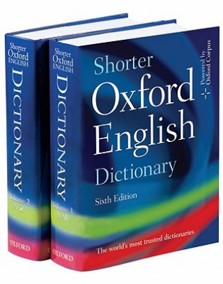 Carte Shorter Oxford English Dictionary OXFORD Coll.