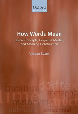 Könyv How Words Mean Vyvyan Evans