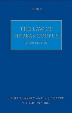 Kniha Law of Habeas Corpus A D R Zellick