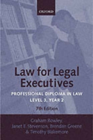 Könyv Law for Legal Executives Timothy Blakemore
