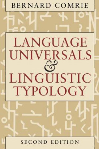 Könyv Language Universals & Linguistic Typology 2e (Paper Only) Comrie