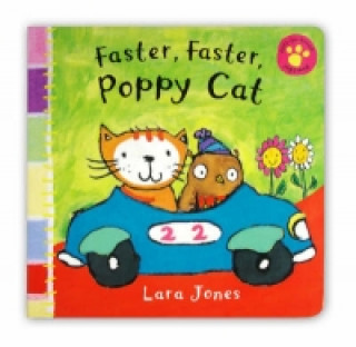 Carte Faster, Faster, Poppy Cat Lara Jones