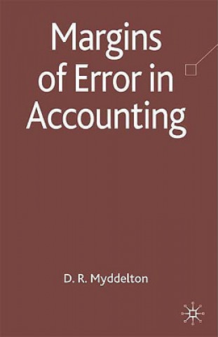 Book Margins of Error in Accounting David R Myddelton