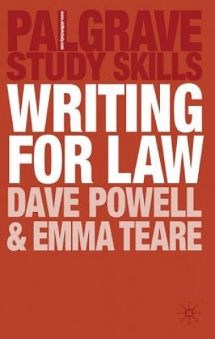 Kniha Writing for Law Dave Powell