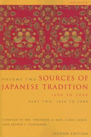 Könyv Sources of Japanese Tradition, Abridged W T De Bary