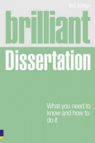 Kniha Brilliant Dissertation Bill Kirton