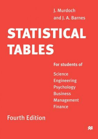 Knjiga Statistical Tables J Murdoch