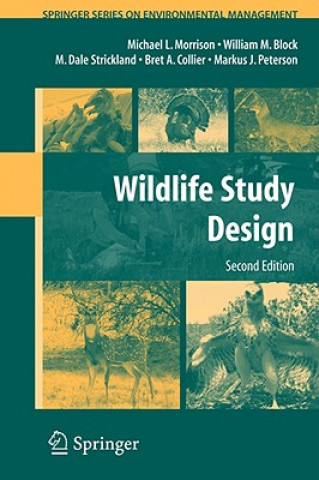 Knjiga Wildlife Study Design Michael L. Morrison