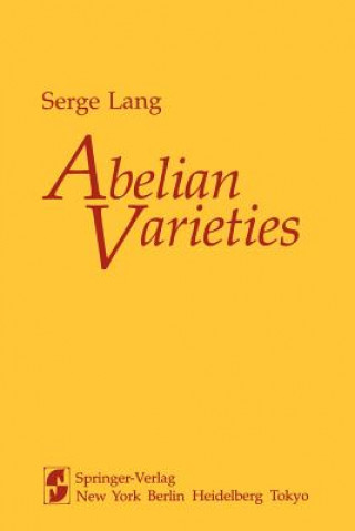 Könyv Abelian Varieties S. Lang