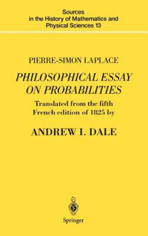 Libro Pierre-Simon Laplace Philosophical Essay on Probabilities Pierre-Simon