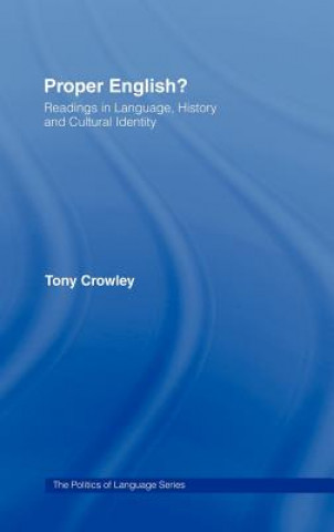 Book Proper English Tony Crowley