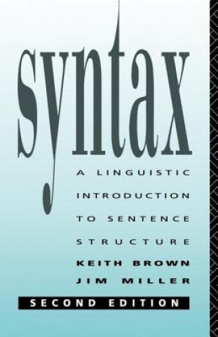 Kniha Syntax Keith Brown