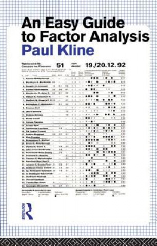 Knjiga Easy Guide to Factor Analysis Paul Kline