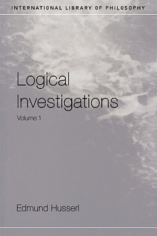 Carte Logical Investigations Volume 1 Edmund Husserl