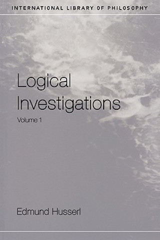 Book Logical Investigations Volume 1 Edmund Husserl