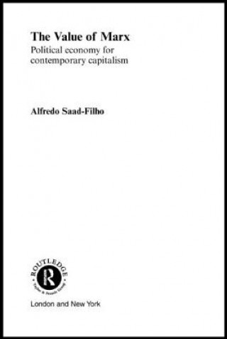 Kniha Value of Marx Alfredo Saad-Filho