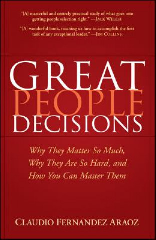 Könyv Great People Decisions Claudio Fernan Araoz