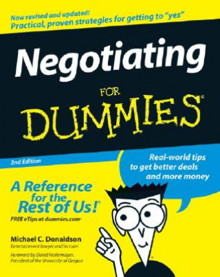 Kniha Negotiating For Dummies Michael C. Donaldson