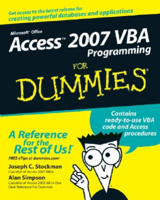 Knjiga Access 2007 VBA Programming For Dummies Alan Simpson