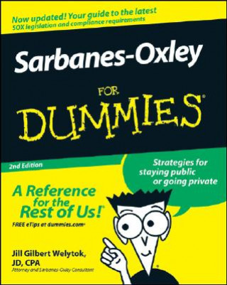 Carte Sarbanes-Oxley For Dummies 2e Jill Gilbert Welytok