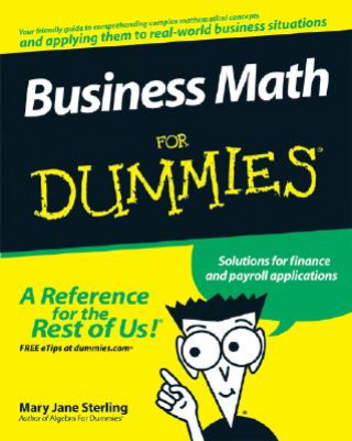 Knjiga Business Math For Dummies Mary Jane Sterling