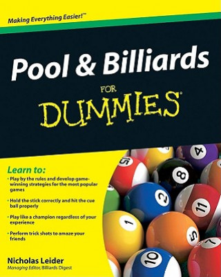 Kniha Pool and Billiards For Dummies Nicholas Leider