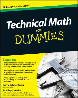 Книга Technical Math For Dummies Barry Schoenborn