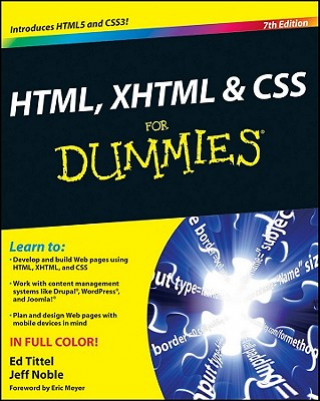 Könyv HTML, XHTML and CSS For Dummies, 7e Ed Tittel
