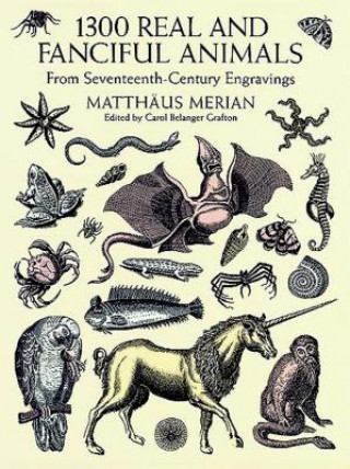 Könyv 1300 Real and Fanciful Animals MariaSibylla Merian