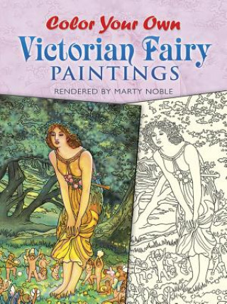 Carte Color Your Own Victorian Fairy Paintings Marty Noble