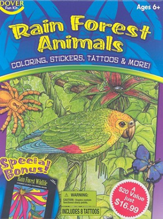 Carte Rain Forest Animals Fun Kit Dover