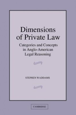 Kniha Dimensions of Private Law Stephen Waddams