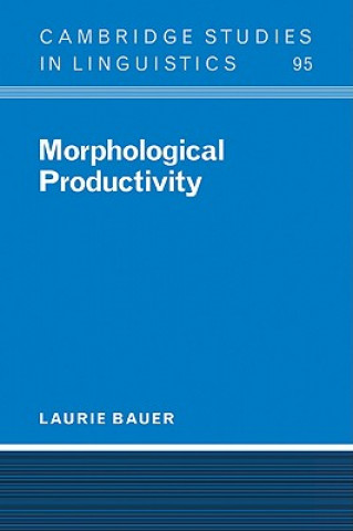 Knjiga Morphological Productivity Laurie Bauer