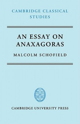 Livre Essay on Anaxagoras Malcolm Schofield