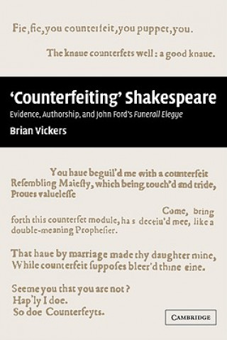 Książka 'Counterfeiting' Shakespeare Brian Vickers