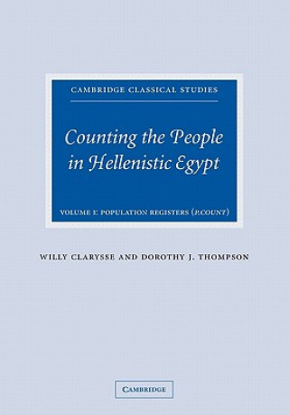 Kniha Counting the People in Hellenistic Egypt Willy Clarysse