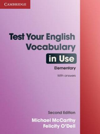 Kniha Test Your English Vocabulary in Use Elementary with Answers Michael McCarthy