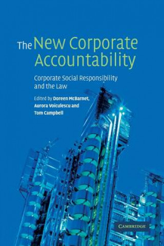 Kniha New Corporate Accountability Doreen McBarnet