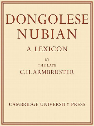 Carte Dongolese Nubian Charles Hubert Armbruster